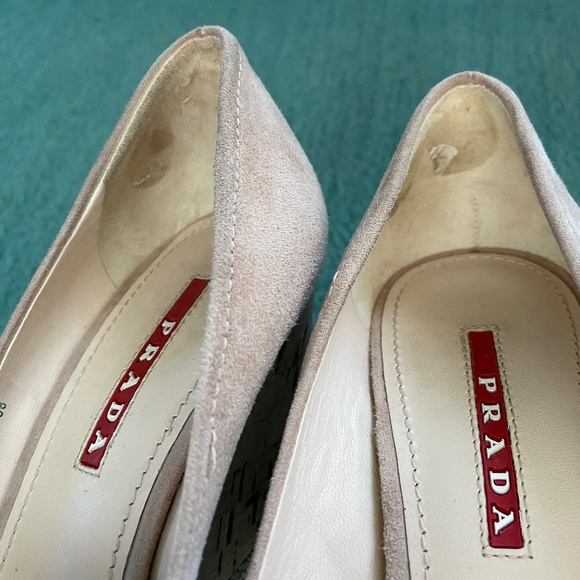 Light Pink Prada Wedges - Picture 8 of 8